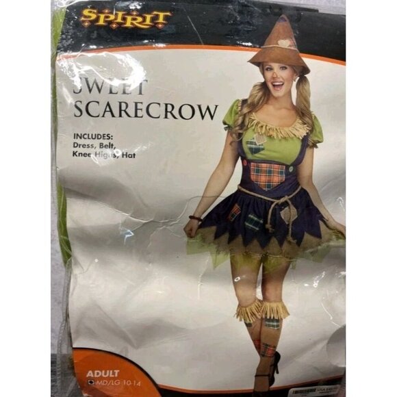 Spriit Halloween Other - Spirit Sweet Scarecrow Adult Women Pumpkin Halloween Size Med/Lrg 10-14